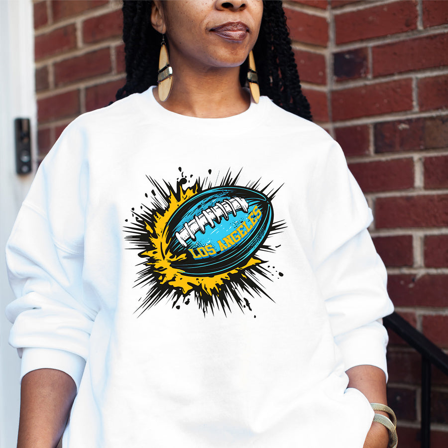Los Angeles Vintage Football Cartoon Unisex Sweatshirt