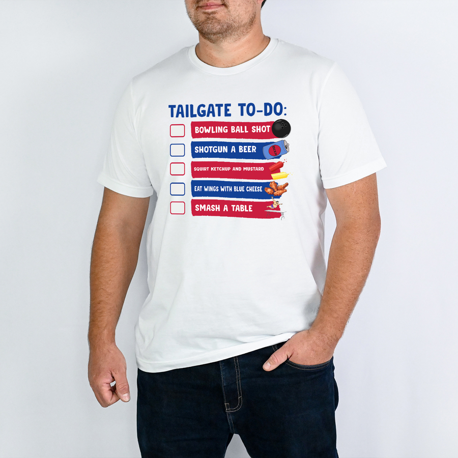 Buffala Tailgate To Do List Unisex T-shirt