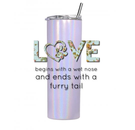 20oz Shimmer Skinny Tumbler --- Design Your Own