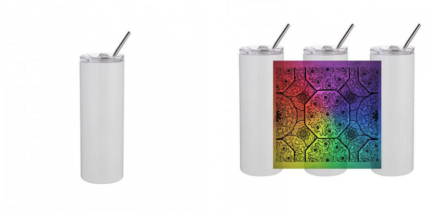 20oz Skinny Tumbler - Design Your Own (Full Print Option)