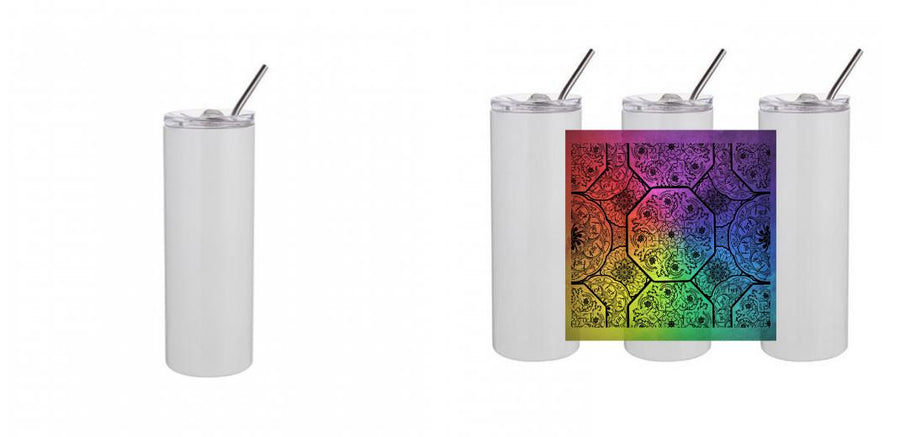 20oz Skinny Tumbler - Design Your Own (Full Print Option)