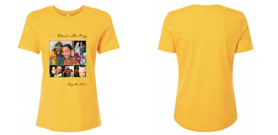 Bella Canvas Women's Relaxed Crew Neck T-Shirt - Design Your Own