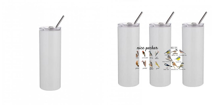 20oz Skinny Tumbler - Design Your Own (Full Print Option)