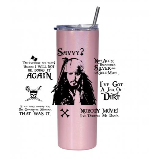 20oz Shimmer Skinny Tumbler --- Design Your Own