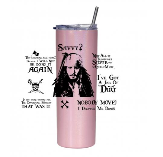 20oz Shimmer Skinny Tumbler --- Design Your Own