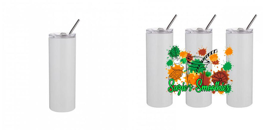 20oz Skinny Tumbler - Design Your Own (Full Print Option)