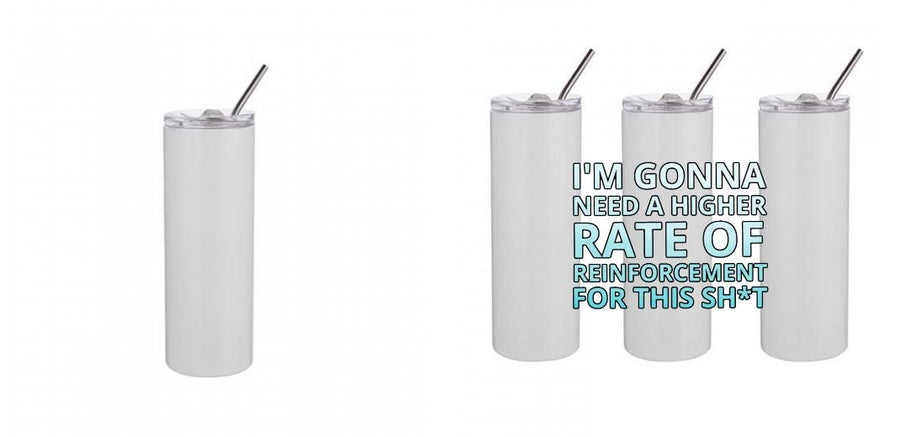 20oz Skinny Tumbler - Design Your Own (Full Print Option)