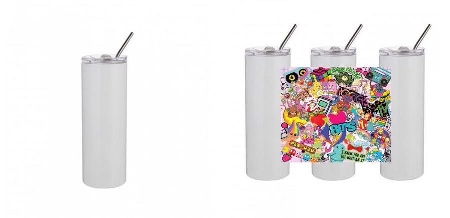 20oz Skinny Tumbler - Design Your Own (Full Print Option)