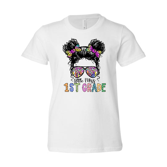 Little Miss Back to School Grades Youth T-shirt