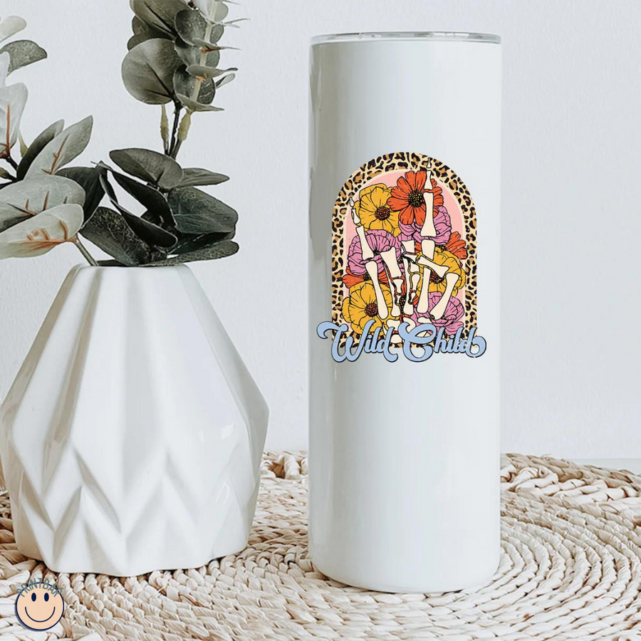 Rock On Wild Wild Child Skinny Tumbler