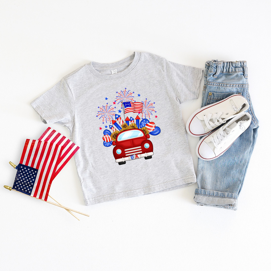 4th Of July Truck Youth T-shirt