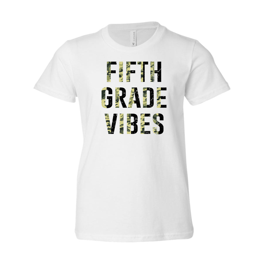 Distressed Camo Grades Youth T-shirt