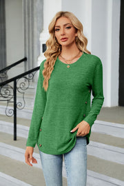 Round Neck Long Sleeve T-Shirt