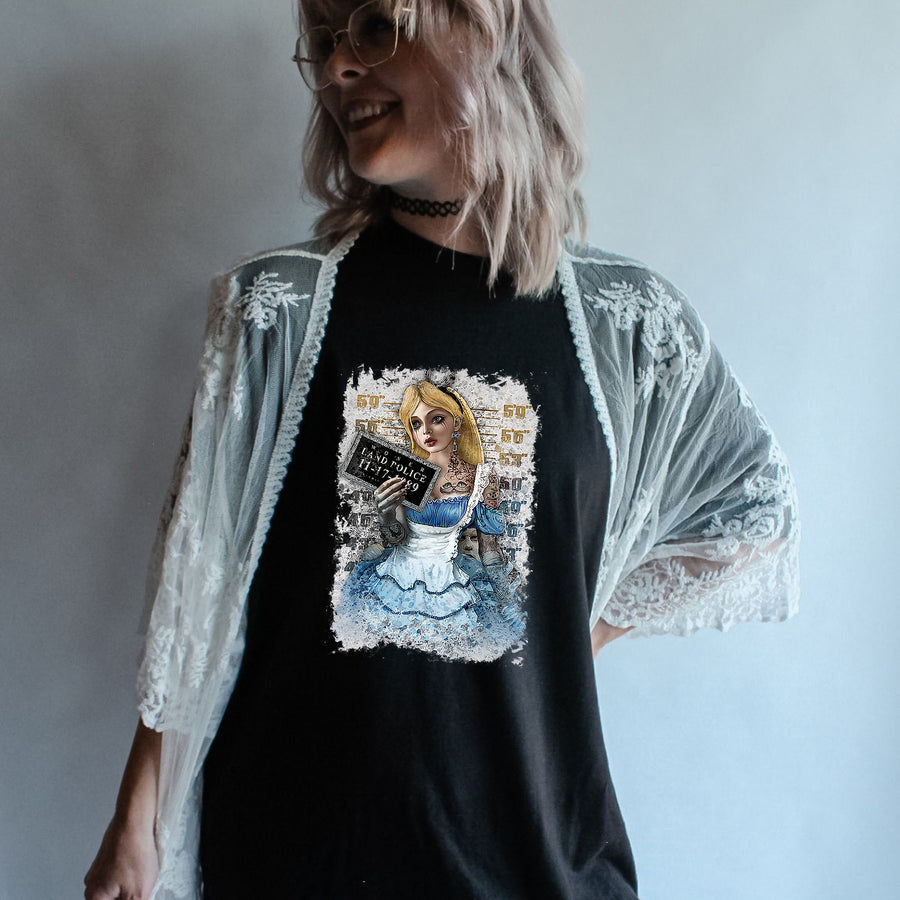 Alice Mugshot Unisex T-shirt