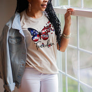 American Freedom Butterfly Unisex T-shirt