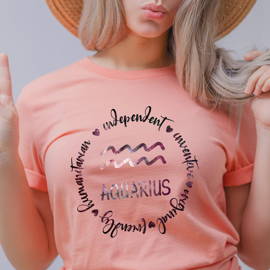 Zodiac - Aquarius Unisex T-shirt