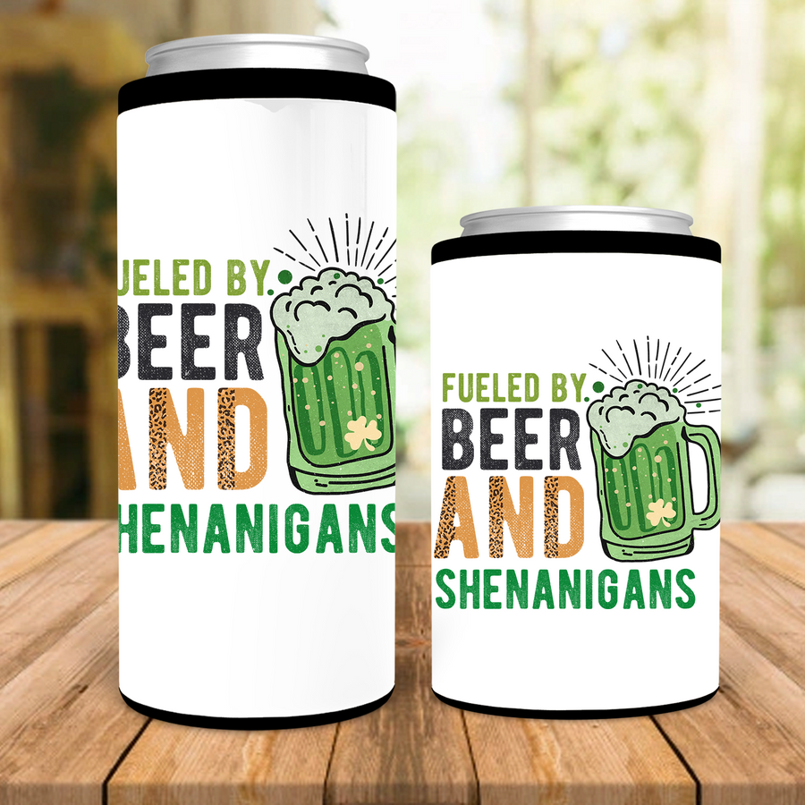 Beer and Shenanigans Can Cooler