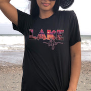 Sunset Lake Life T-shirt