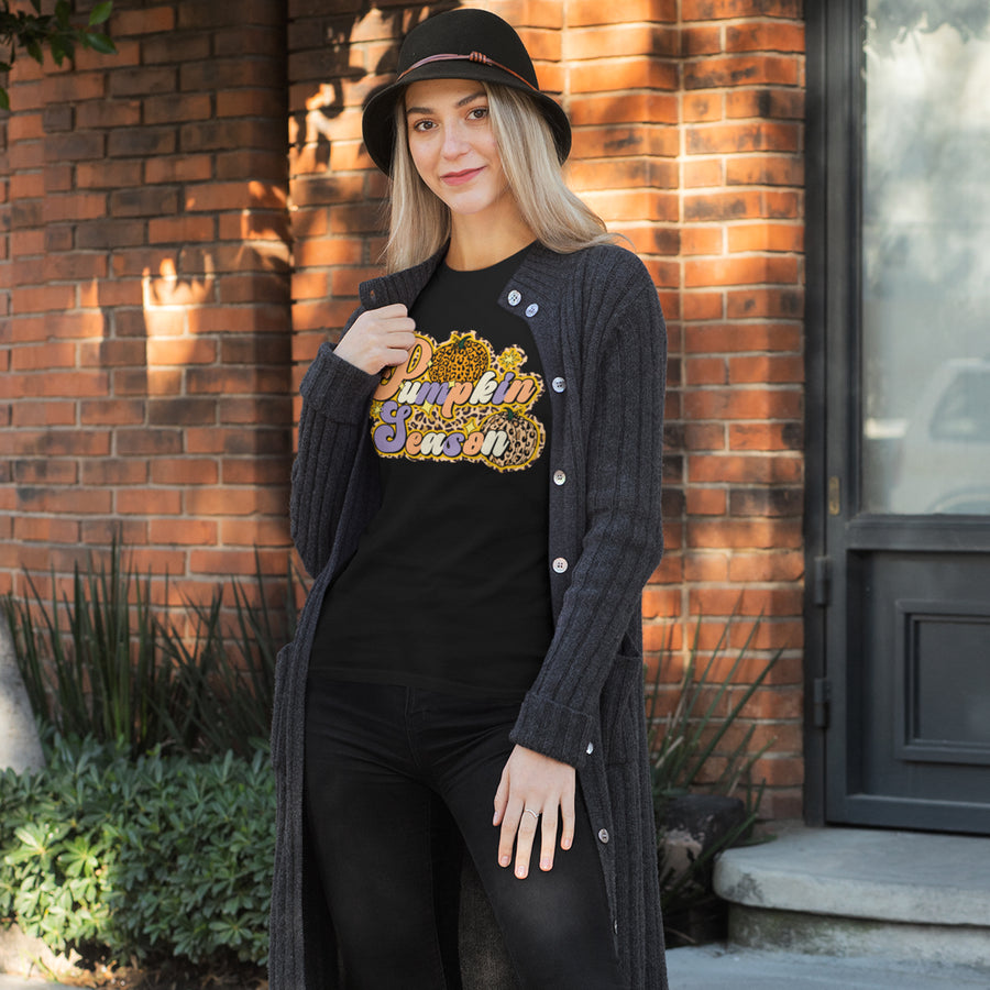Leopard Pumpkin Season Unisex T-shirt
