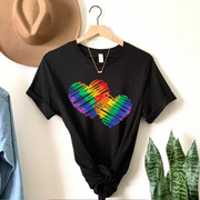 Rainbow Hearts Unisex T-shirt