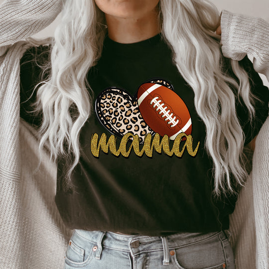 Leopard Football Mama Unisex T-shirt