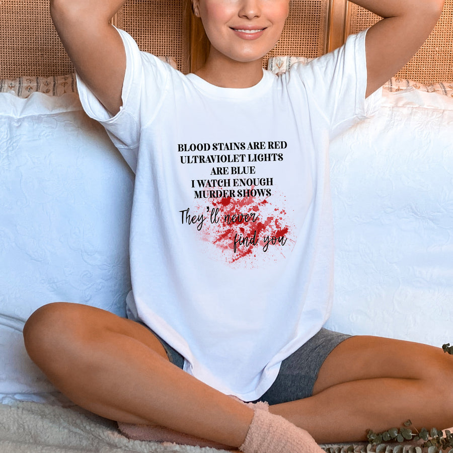 Bloodstains Are Red Unisex T-shirt