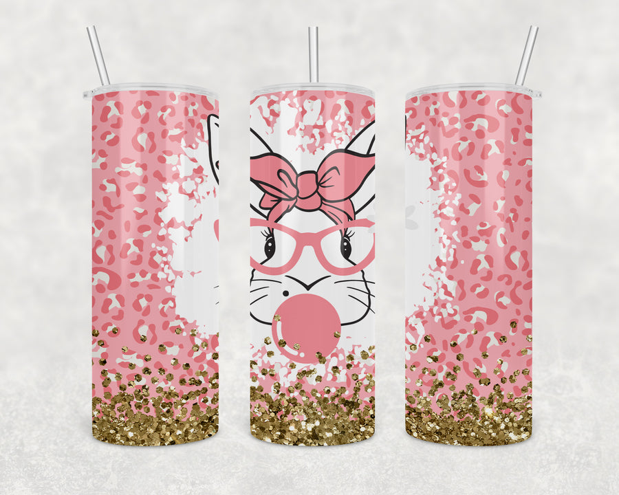 Bubble Gum Bunny 20oz Skinny Tumbler