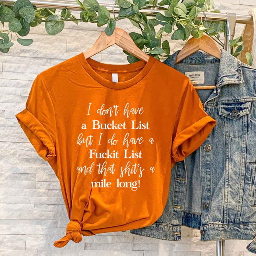 Bucket List Unisex T-shirt