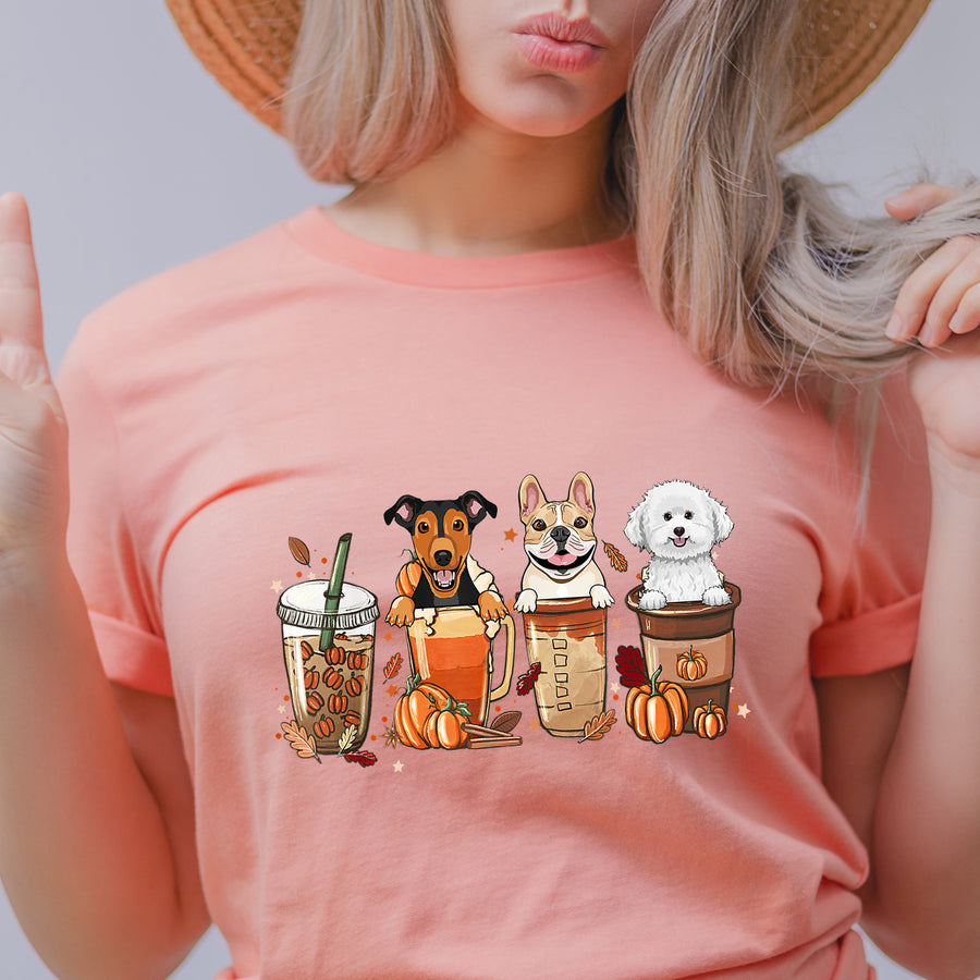 Coffee and Puppies Unisex T-shirt
