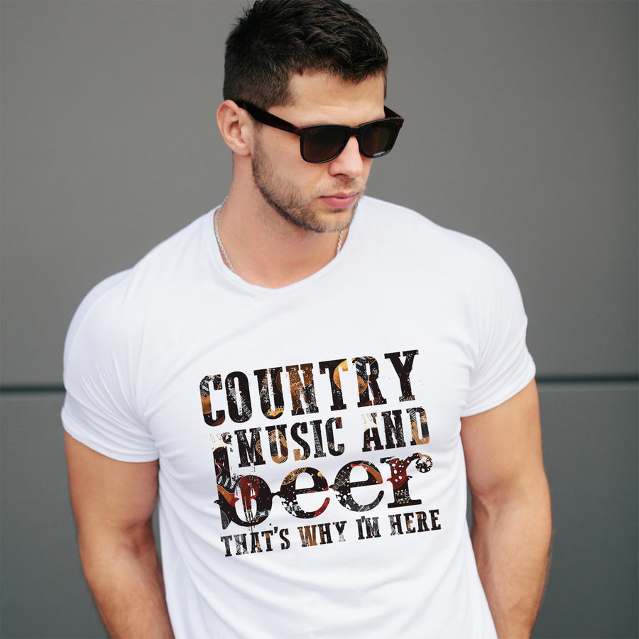 Country Music And Beer Unisex T-shirt