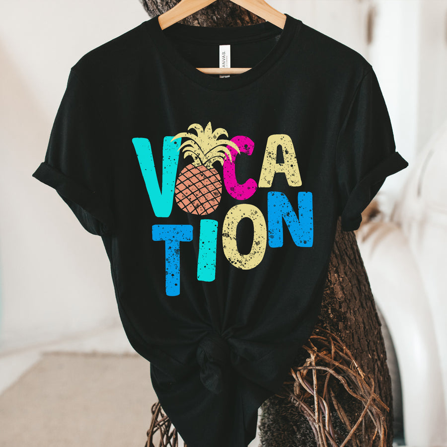 Distressed Vacation Pineapple T-shirt