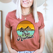 Retro Be a Nice Human T-shirt