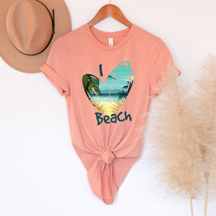 I love beach T-shirt