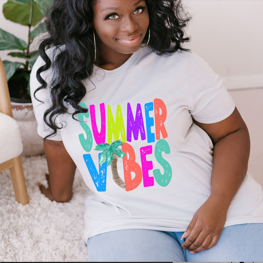Summer Vibes Palm Tree T-shirt