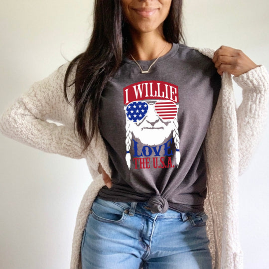 I Willie Love the USA T-shirt