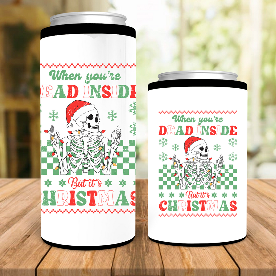 Dead Inside But It's Christmas Can Cooler