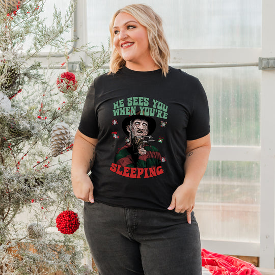 He Sees You When You're Sleeping Unisex T-shirt