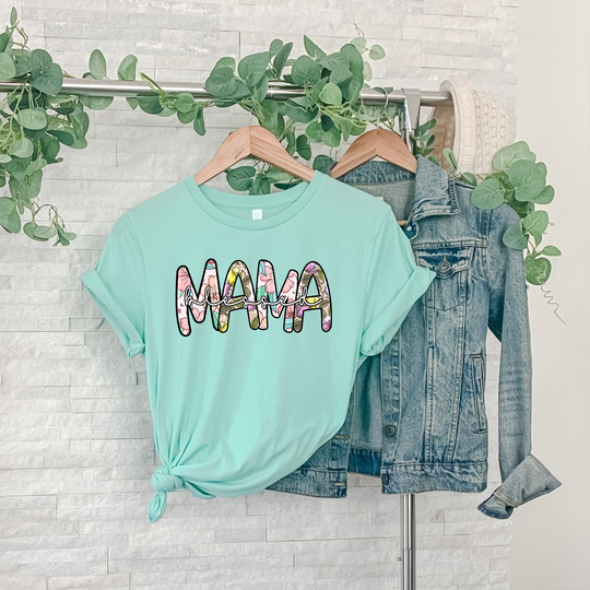 Floral Blessed Mama T-shirt