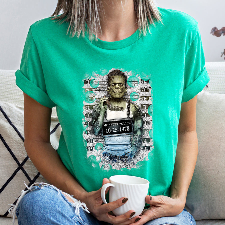 Frankenstein Mugshot Unisex T-shirt