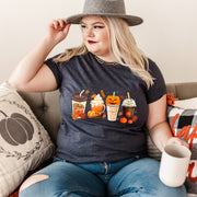 Happy Pumpkin Coffee Unisex T-shirt