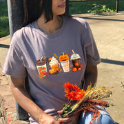 Happy Pumpkin Coffee Unisex T-shirt