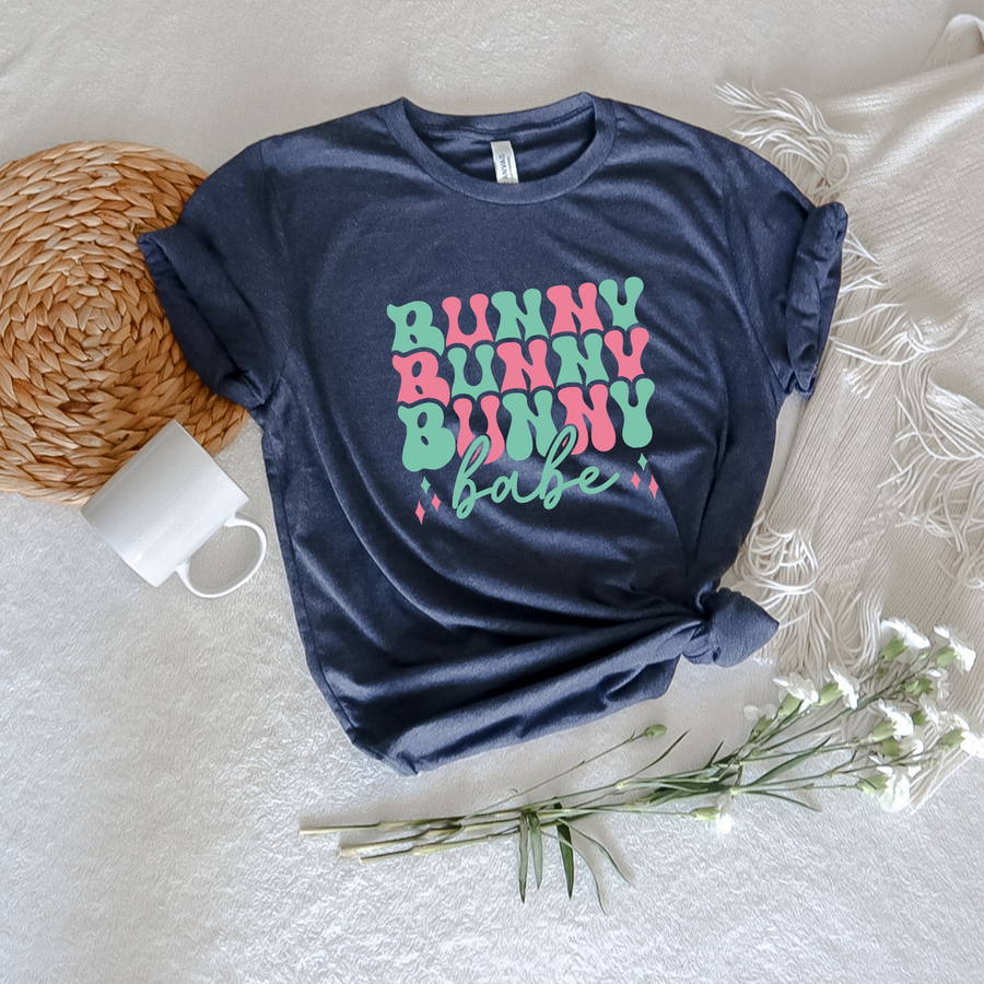 Retro Bunny Babe Unisex T-shirt
