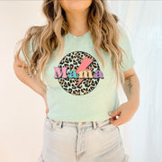 Leopard Circle Mama Unisex T-shirt