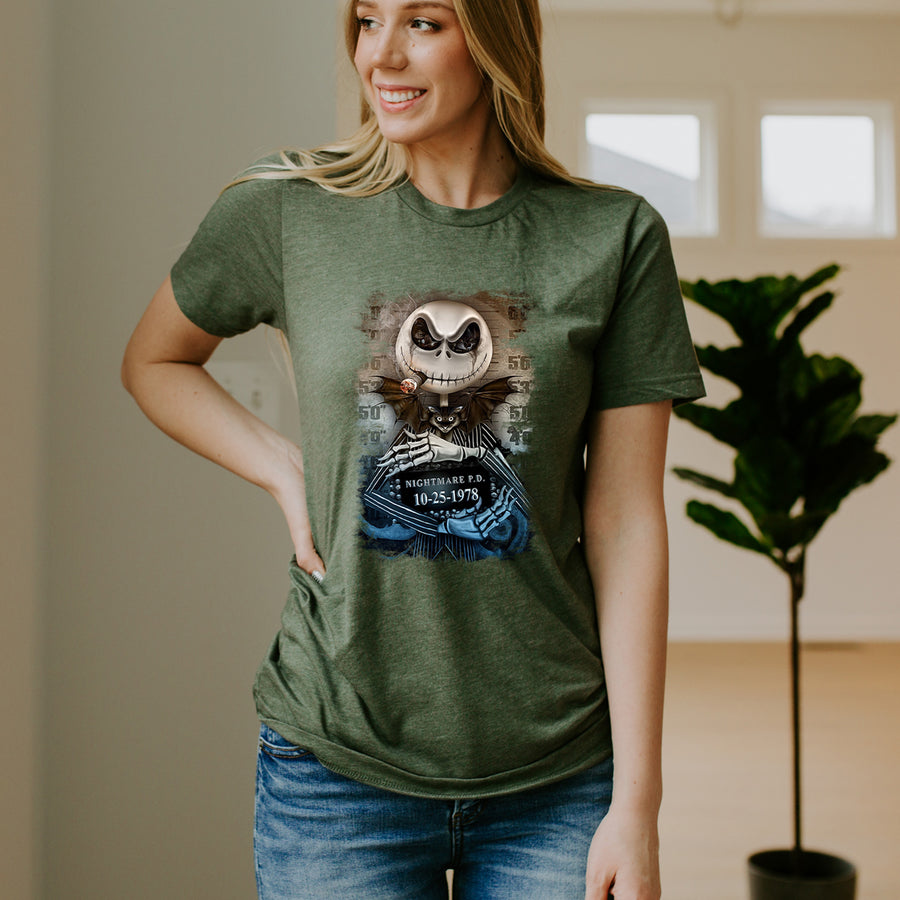 Jack Skellington Mugshot Unisex T-shirt