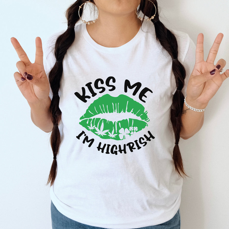 Kiss Me I'm Highrish Unisex T-shirt