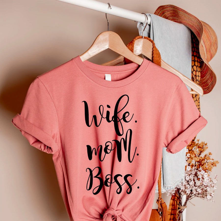 Wife Mom Boss T-shirt