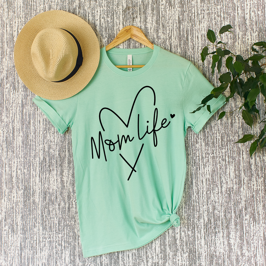 Mom Life Heart T-shirt