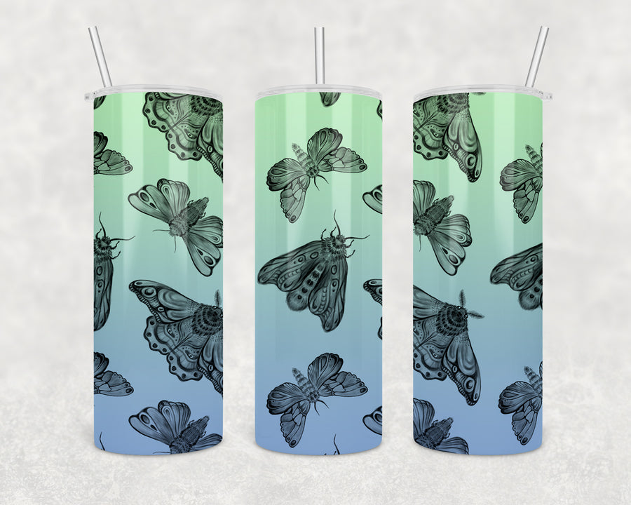 Ombre Butterfly 20oz Skinny Tumbler