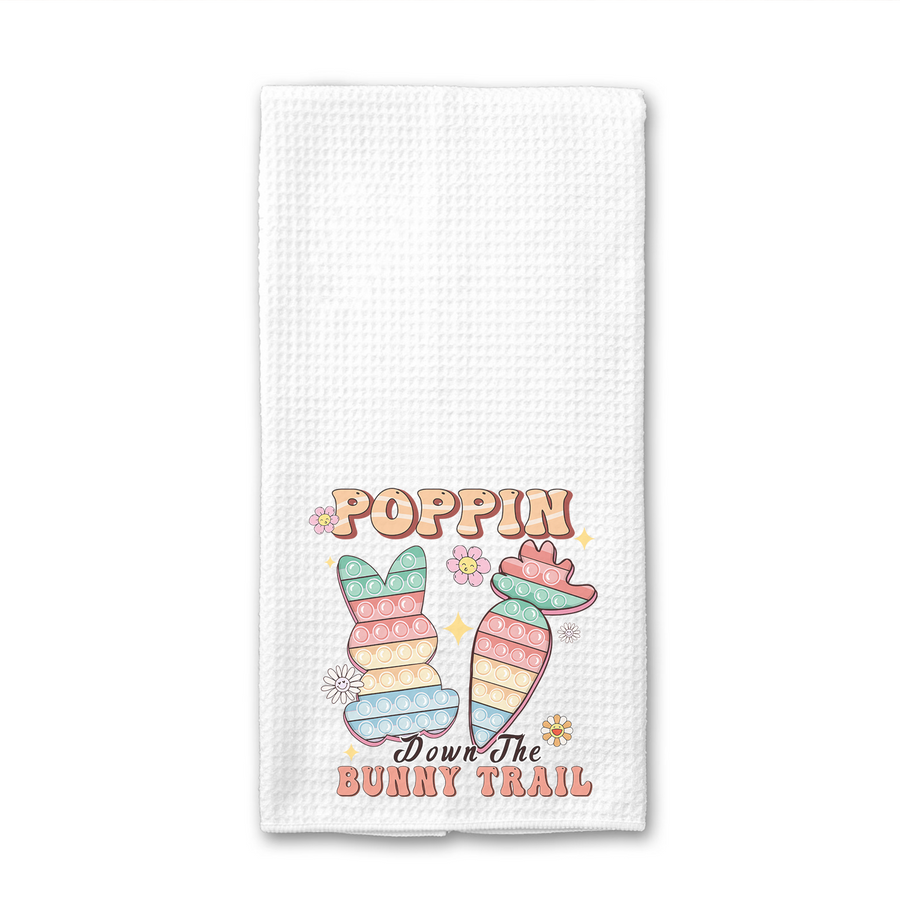 Poppin Down The Bunny Trail Towel