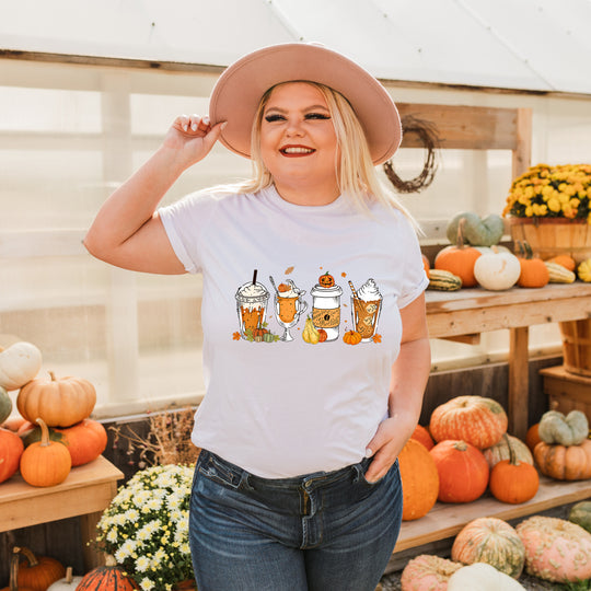 Pumpkins and Ice Coffee Unisex T-shirt